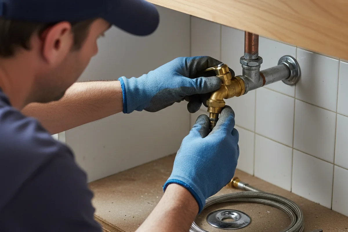 Shutoff valve and fitting work during Repiping in Circle Pines